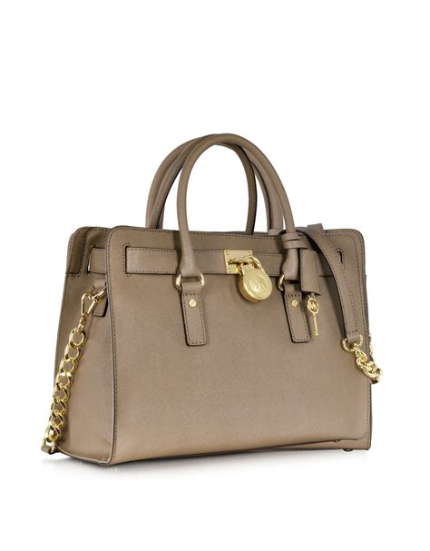 michael michael kors hamilton large saffiano leather satchel|Michael Kors marilyn medium.